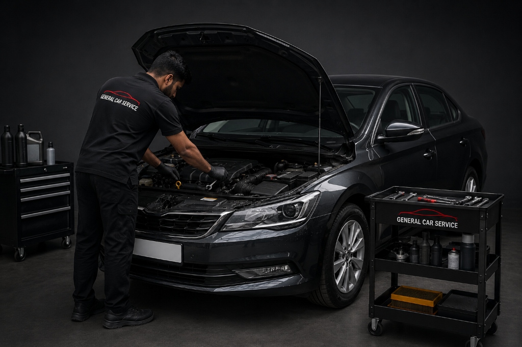 General car servicing and brake repair Gota Ahmedabad